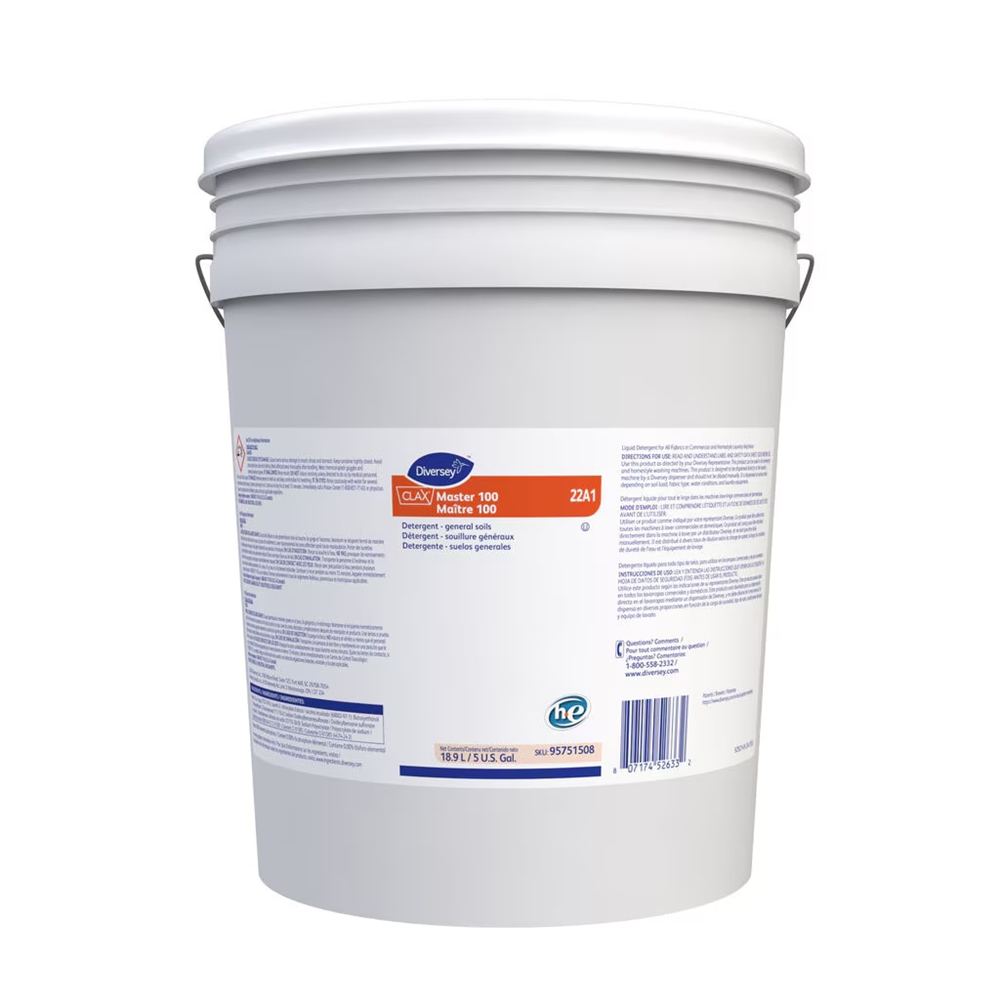 Clax® Master 100 Heavy-Duty Laundry Detergent (5 Gal., 1/Pail)